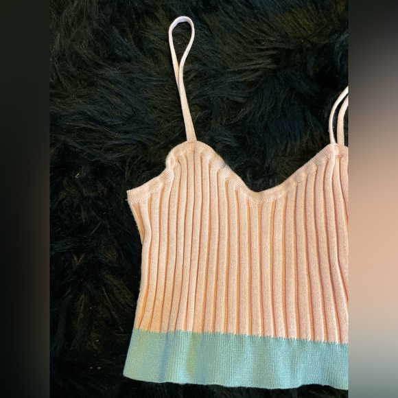 Cotton On Body Pink & Blue Knit Cami - Picture 2 of 3